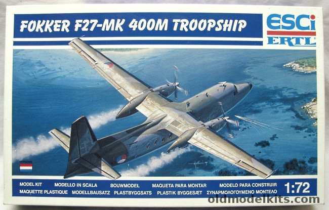 ESCI 1/72 Fokker F-27-MK (F27) 400M Troopship, 9112 plastic model kit